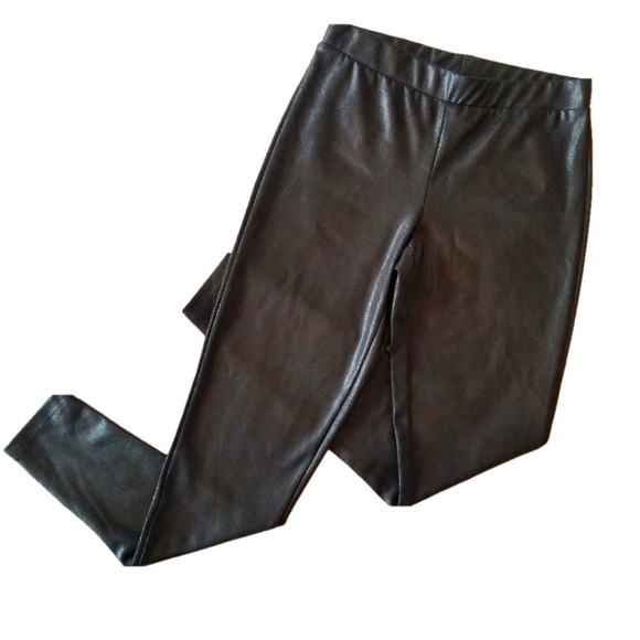 VERO MODA Black Faux Snakeskin Coated Leggings - Picture 2 of 16